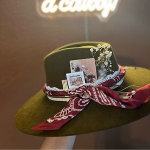 Custom Charlie 1 Horse Hat- Highway Brown 
Wool/Felt 

Bad Cowboy - Hat Name